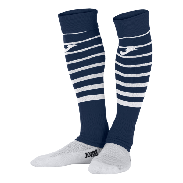 Joma Premier II High Socks Without Foot NAVY WHITE (2)