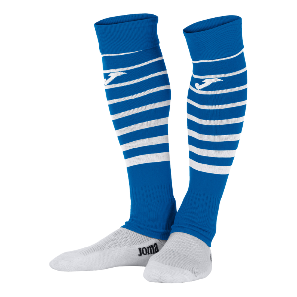 Joma Premier II High Socks Without Foot ROYAL WHITE(2)