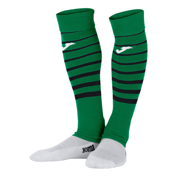 Joma Premier II High Socks Without Foot GREEN BLACK (2)
