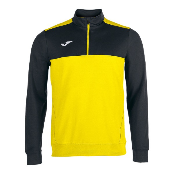 SWEATSHIRT 1/2 ZIPPER WINNER YELLOW-BLACK