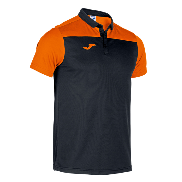 HOBBY II SHORT SLEEVE POLO BLACK ORANGE