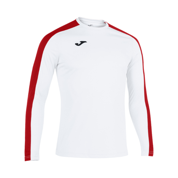 ACADEMY LONG SLEEVE T-SHIRT WHITE RED