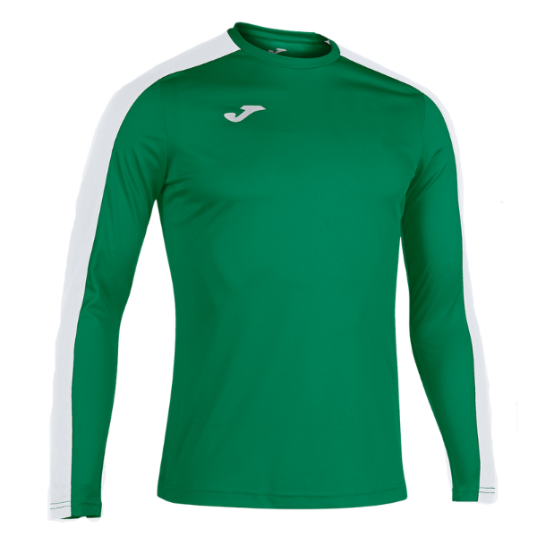 ACADEMY T-SHIRT GREEN-WHITE L/S