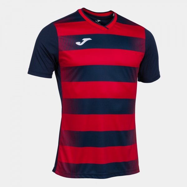 EUROPA V SHORT SLEEVE T-SHIRT NAVY RED