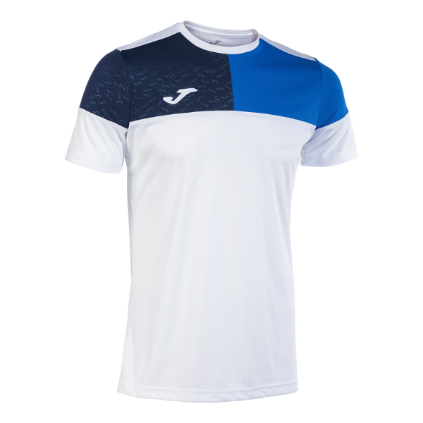 CREW V SHORT SLEEVE T-SHIRT WHITE ROYAL NAVY