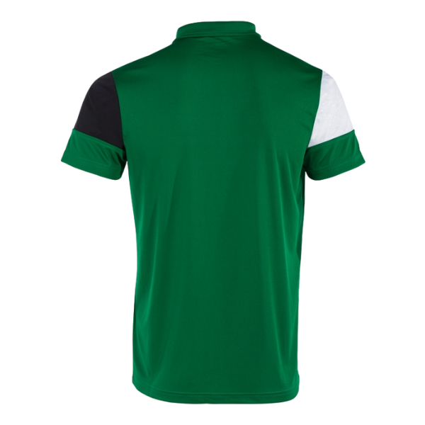 CREW V SHORT SLEEVE POLO GREEN BLACK WHITE