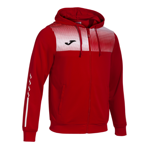 ECO SUPERNOVA ZIP-UP HOODIE RED WHITE