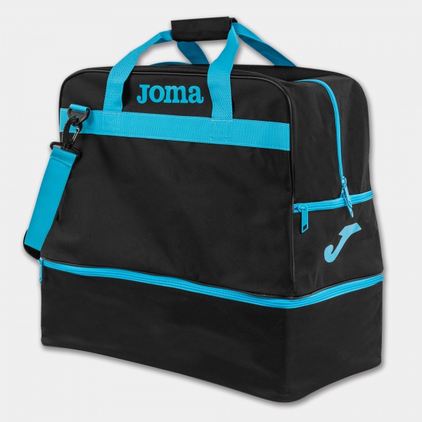 Joma Large Training III Bag BLACK-FLUOR TURQUOISE