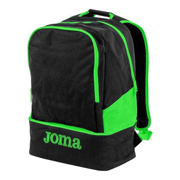 Joma Estadio III Backpack BLACK-FLUOR GREEN