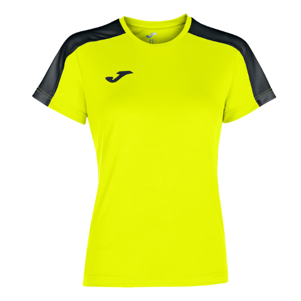 WOMEN'S ACADEMY T-SHIRT FLUOR YELLOW-BLACK S/S