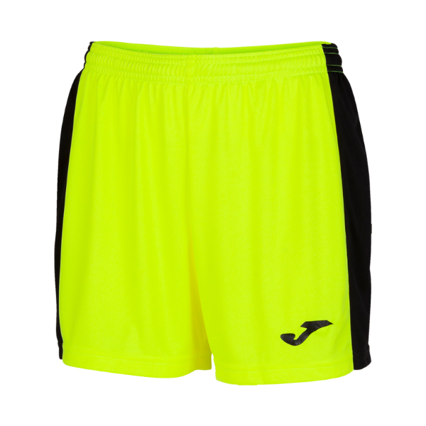 WOMEN'S MAXI SHORT FLUOR YELLOW-BLACK