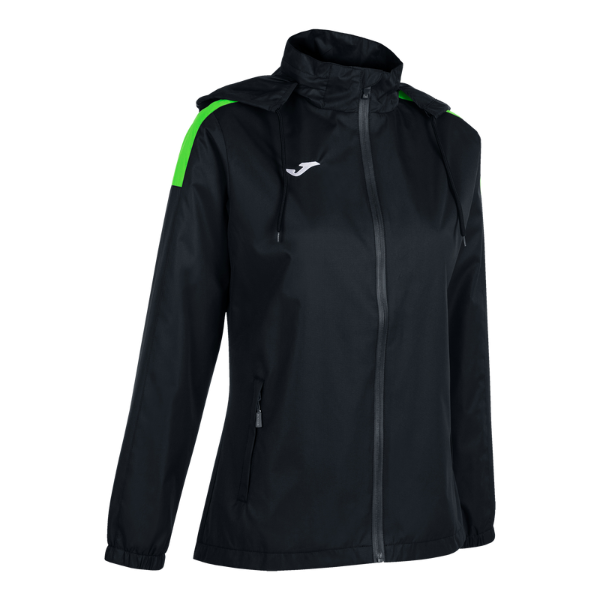 TRIVOR RAINCOAT BLACK FLUOR GREEN