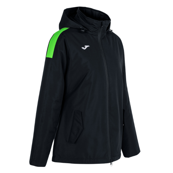 TRIVOR ANORAK BLACK FLUOR GREEN