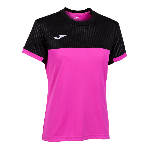 MONTREAL SHORT SLEEVE T-SHIRT FLUOR PINK BLACK (WOMANS)