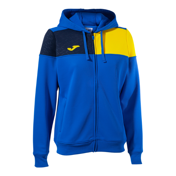 CREW V ZIP UP HOODIE ROYAL YELLOW NAVY WOMENS TeamwearIreland