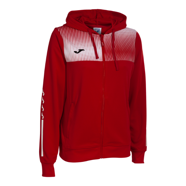 ECO SUPERNOVA ZIP-UP HOODIE RED WHITE