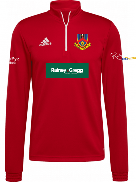 Ballymena Cricket Club Adidas Entrada 22 Red/White Training Top