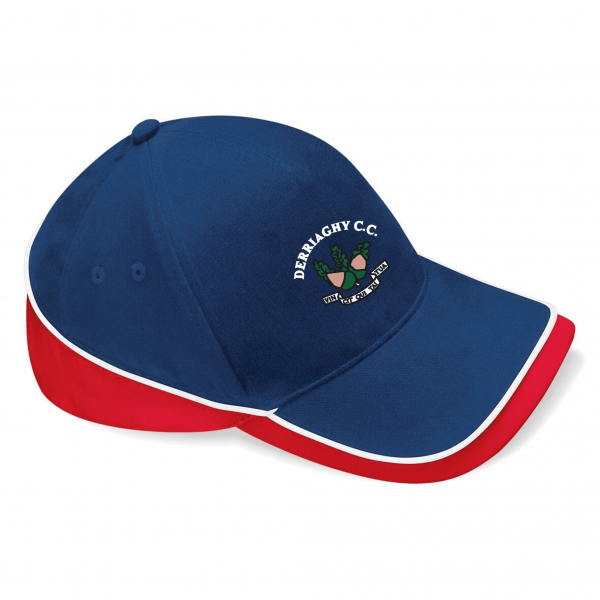 Derriaghy Cricket Club Beechfield Teamwear Competition Cap Navy And Red
