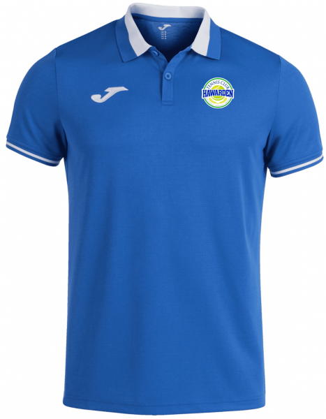 Hawarden Tennis Club Championship 6 Mens Polo Blue/White