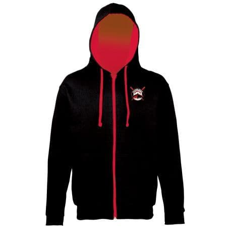 Killyleagh Coastal Rowing Club AWDis Varsity Zoodie Jet Black/Fire Red