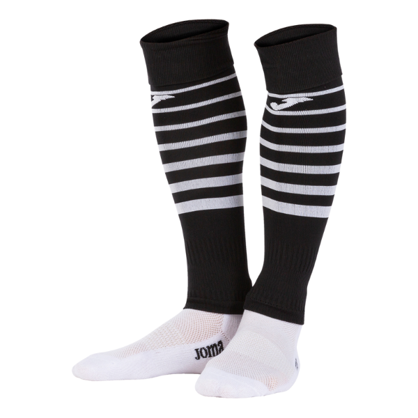 Joma Premier II High Socks Without Foot BLACK WHITE (2)