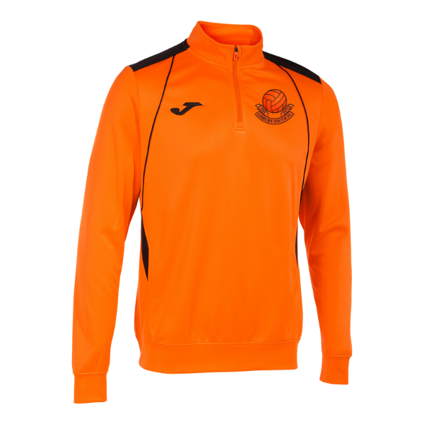 Lisburn Youth Joma Championship VII 1/2 Zip Sweatshirt - Orange / Black