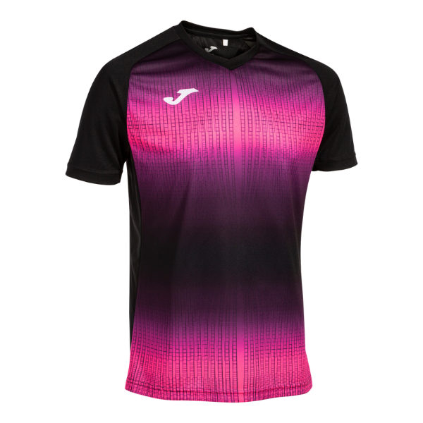 TIGER V SHORT SLEEVE T-SHIRT BLACK FLUOR PINK