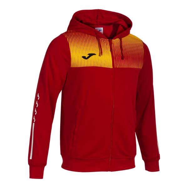 ECO SUPERNOVA ZIP-UP HOODIE RED YELLOW