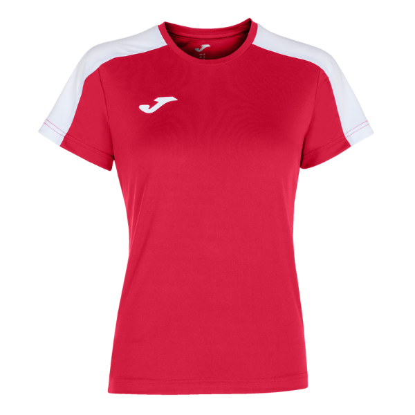 WOMEN'S ACADEMY T-SHIRT RED-WHITE S/S