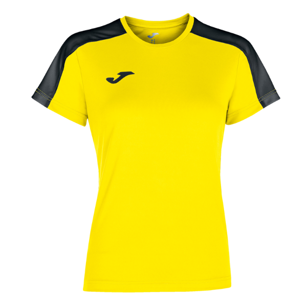 WOMEN'S ACADEMY T-SHIRT YELLOW-BLACK S/S