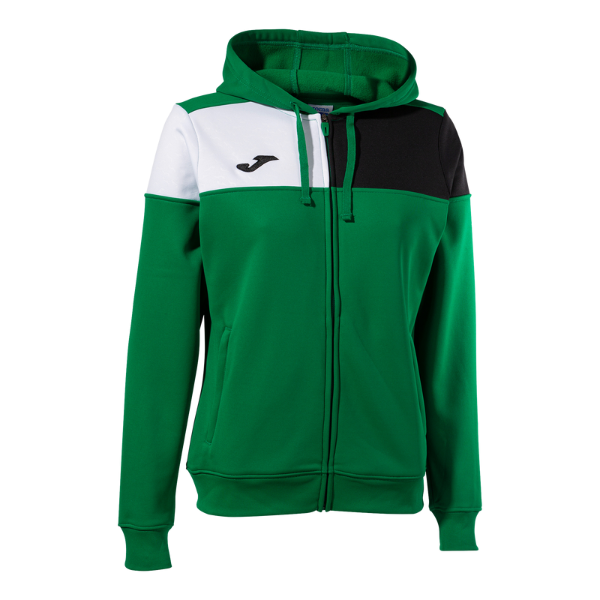 CREW V ZIP-UP HOODIE GREEN BLACK WHITE (WOMENS)