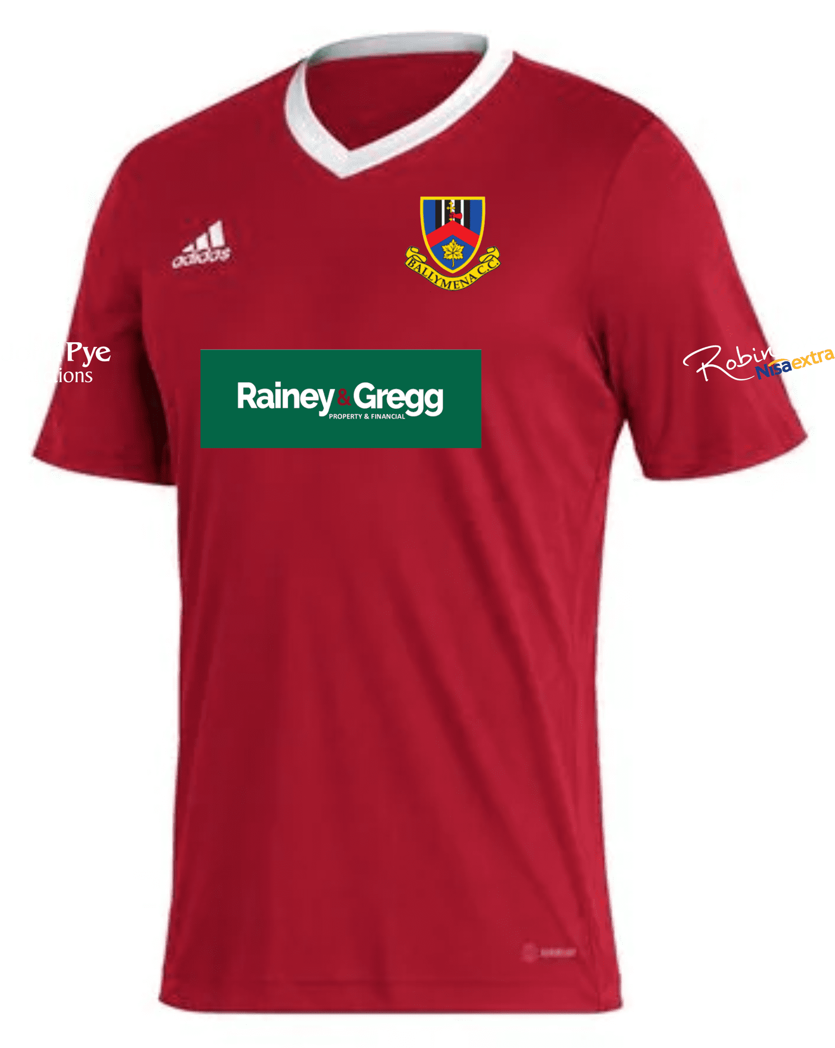 Ballymena Cricket Club Adidas Entrada 22 Training Jersey Red