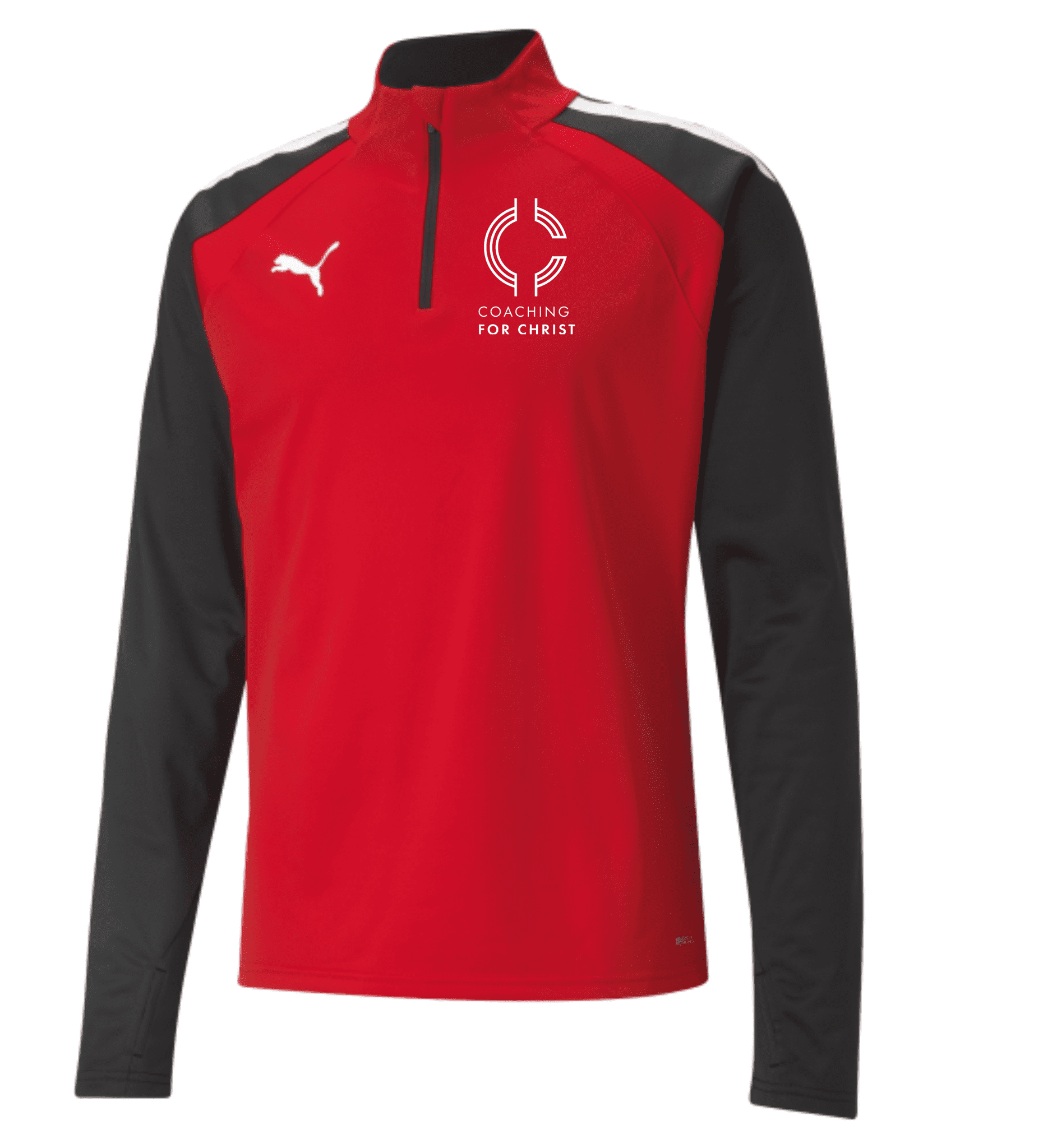 Coaching For Christ Puma teamLIGA Training 1/4 Zip Top  Red/Black