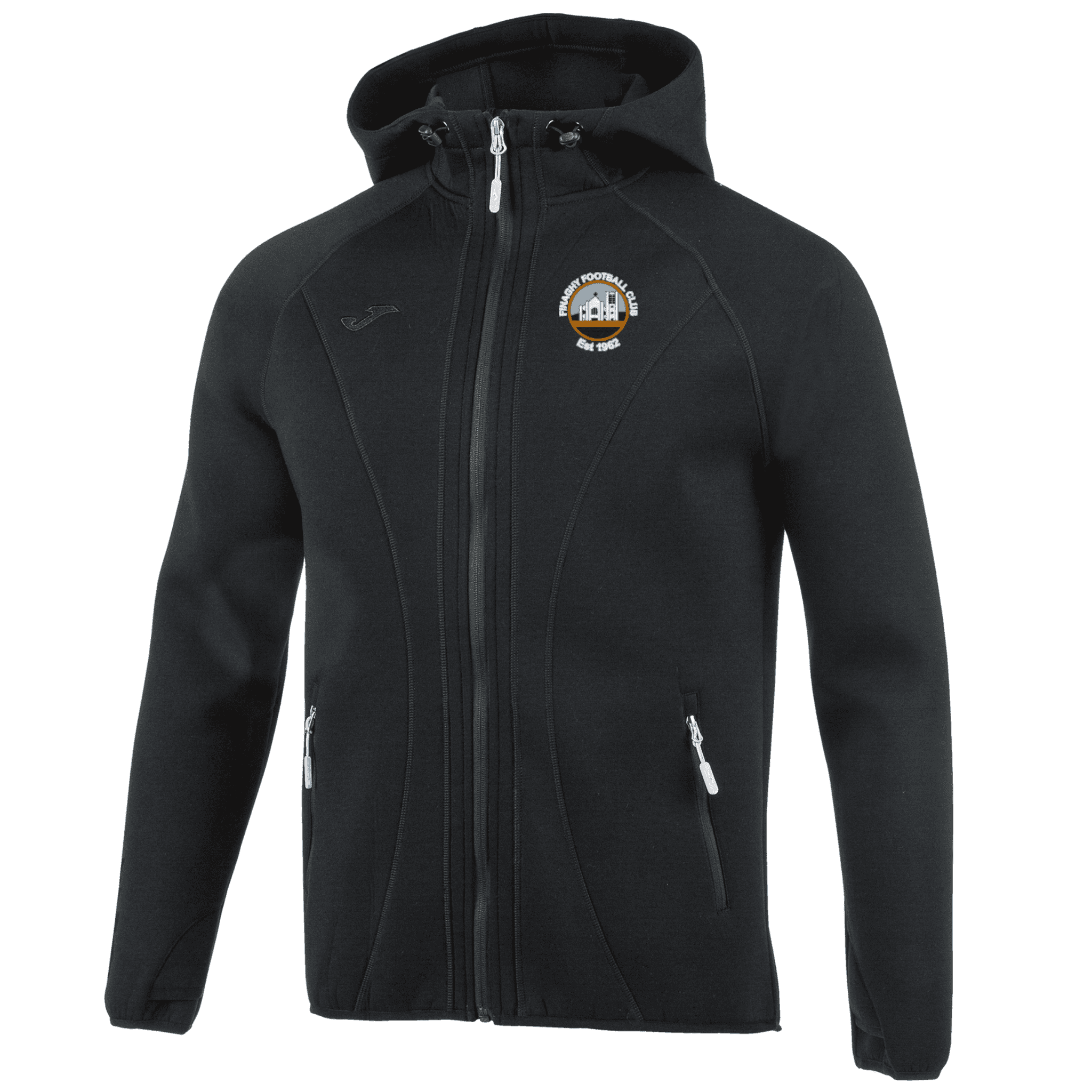 Finaghy FC Joma BASILEA Softshell Hoodie Black