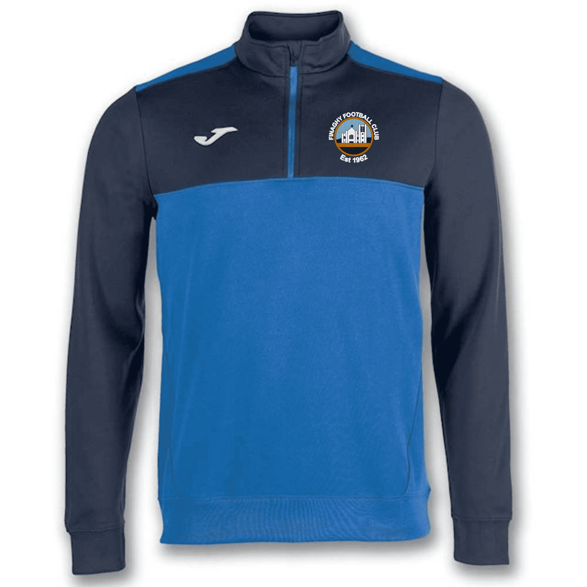 Finaghy FC Joma Winner 1/4 Zip Sweatshirt Royal-Navy