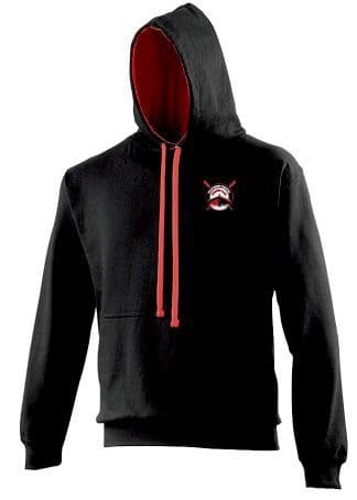 Killyleagh Coastal Rowing Club AWDis Varsity Hoodie Jet Black/Fire Red