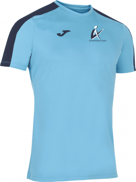 LX Gymnastics Academy T-Shirt Flour Turquoise-Dark Navy S/S