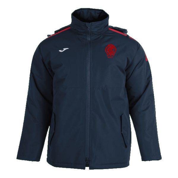 Malone Rugby Club Trivor Bench Jacket - Navy/Red