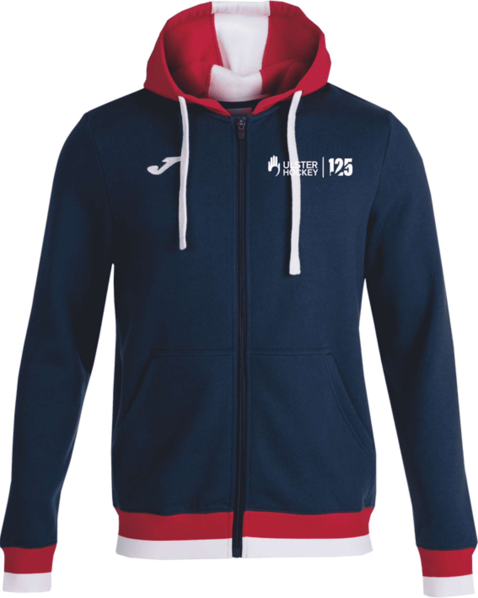 Ulster Hockey Confort II Zip-Up Hoodie Navy Red