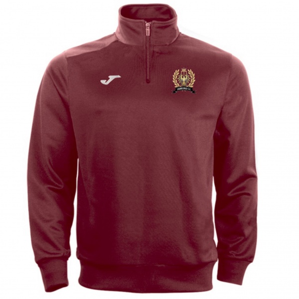 Laurelvale Joma Combi 1/4 Zip Sweatshirt Burgundy