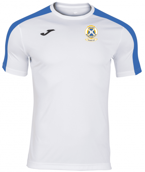 Limavady Recreation Club  Academy T-Shirt White-Royal S/S Adult