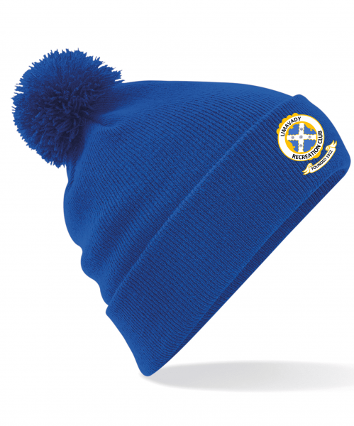 Limavady Recreation Club Beechfield Original Pom Pom Beanie Bright Royal