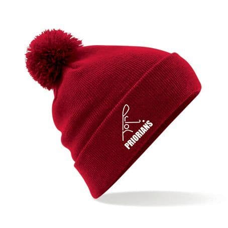 Priorians Hockey Club Red Bobble Hat