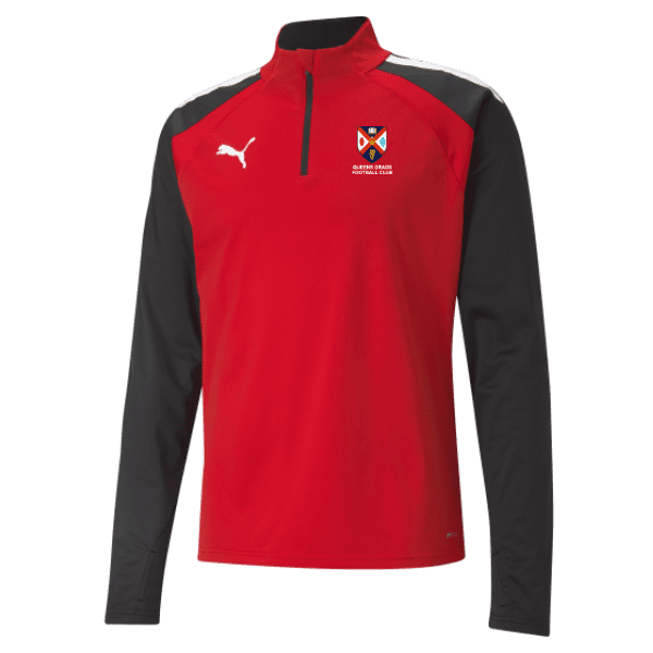 Queens Grad  Puma Team Liga 25 Training 1/4 Zip -Red/Black