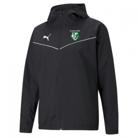 St James Puma Team Rise Rain Jacket - Puma Black / White