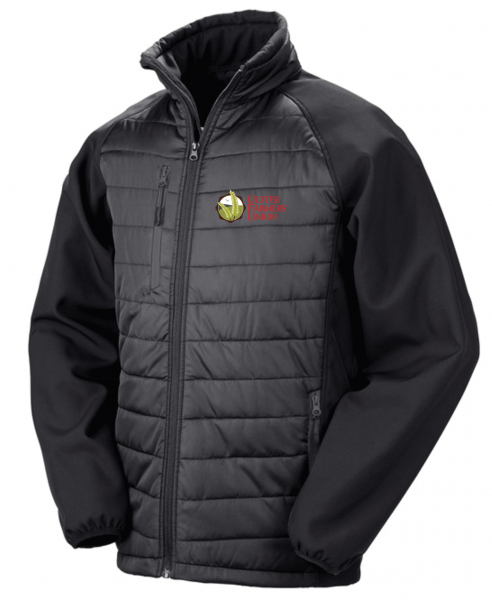 Ulster Farmers Union Compass Padded Softshell Jacket Black/Black