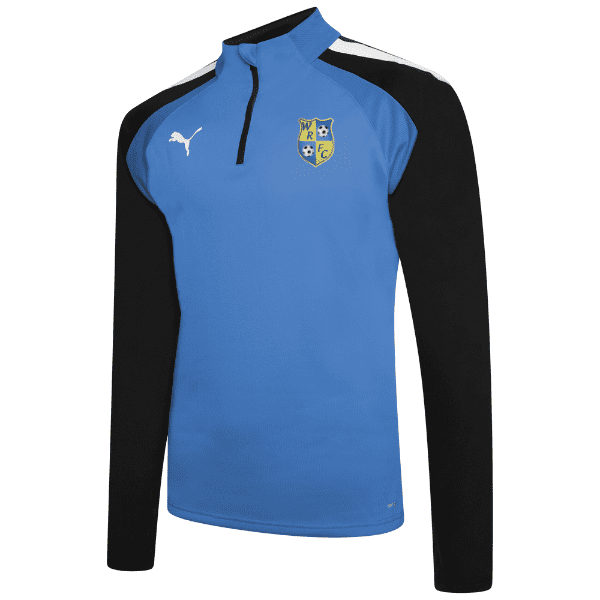 Wellington Rec Puma Team Liga 25 Training 1/4 Zip - Electric Blue Lemonade/Puma Black